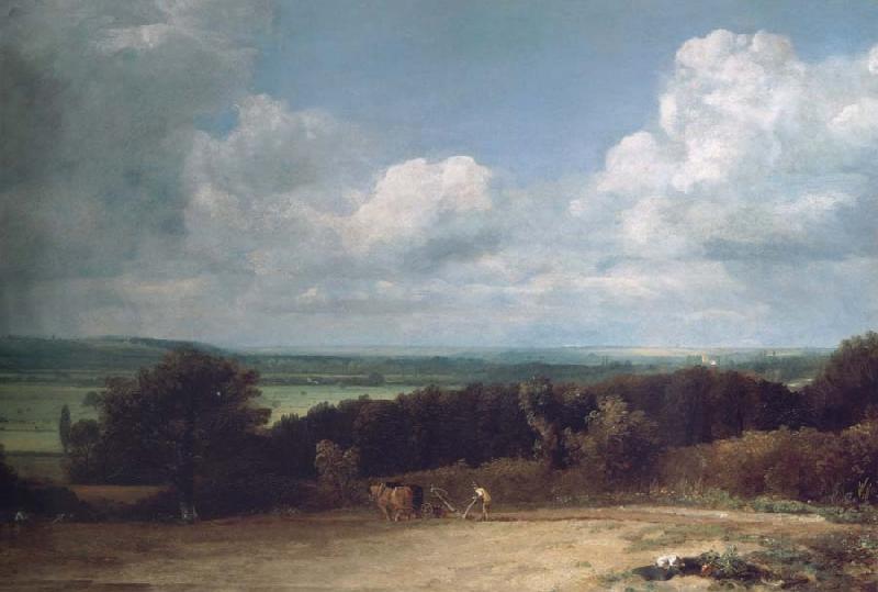 John Constable A ploughing scene in Suffolk oil painting image